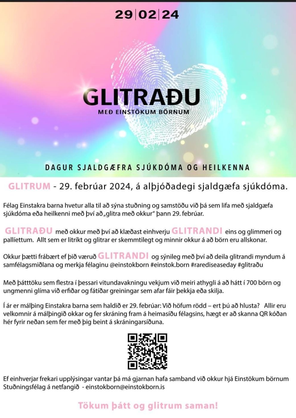 GLITRAÐU MEÐ EINSTÖKUM BÖRNUM