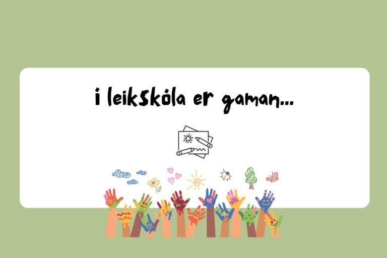 Í leikskóla er gaman-listasýning í Bókasafni Akraness
